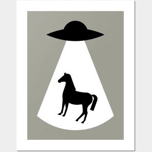 Horse Alien Abduction Posters and Art